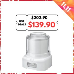 Cuisinart ICE-21 Frozen Yogurt/Ice Cream And Sorbet Maker 1.5L, 220-240V