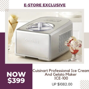 Cuisinart Professional Ice Cream And Gelato Maker ICE-100 Cuisinart Professional Ice Cream And Gelato Maker ICE-100
