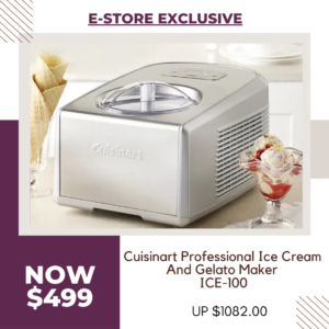 Cuisinart Professional Ice Cream And Gelato Maker ICE-100 Cuisinart Professional Ice Cream And Gelato Maker ICE-100