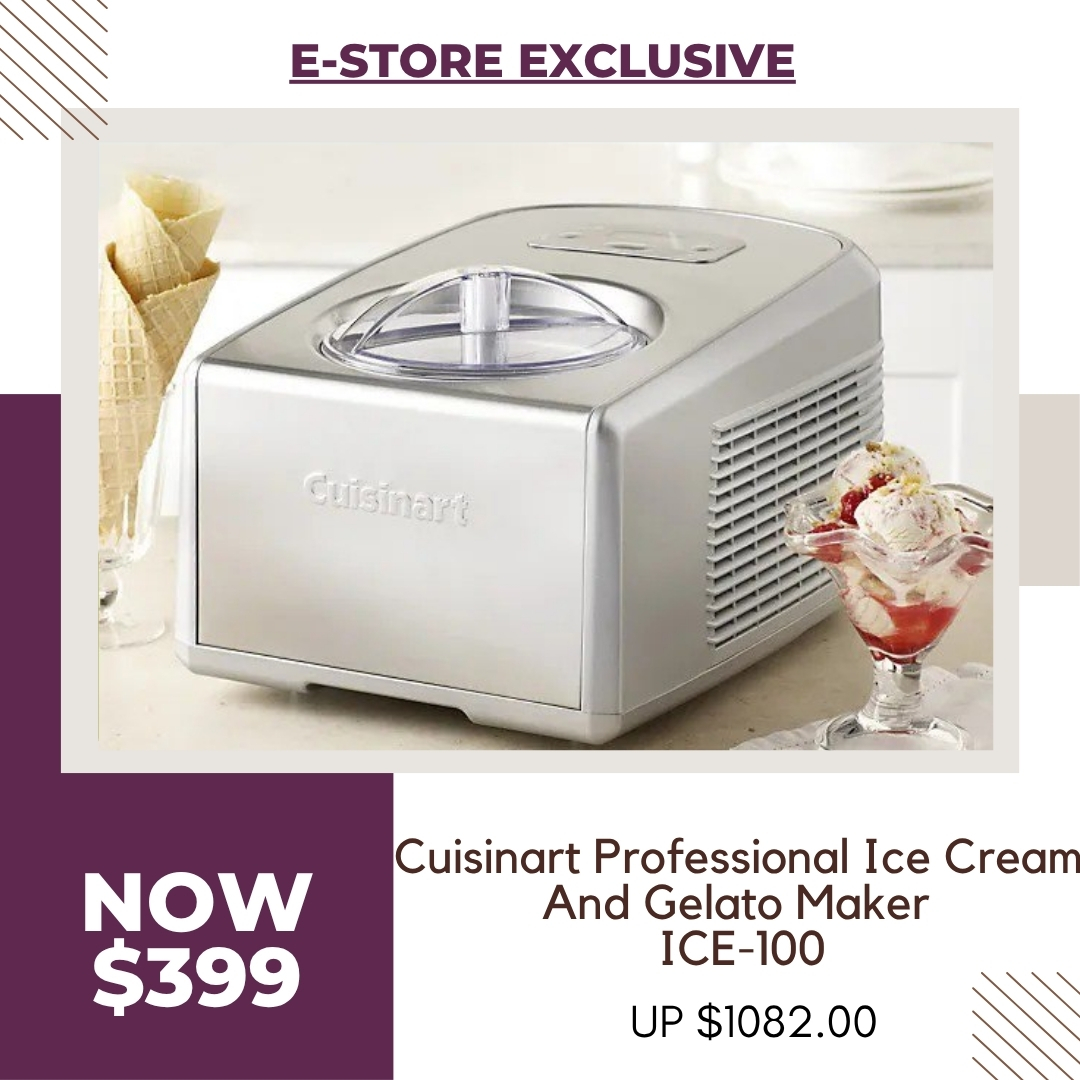 Cuisinart Professional Ice Cream And Gelato Maker ICE-100 - ToTT