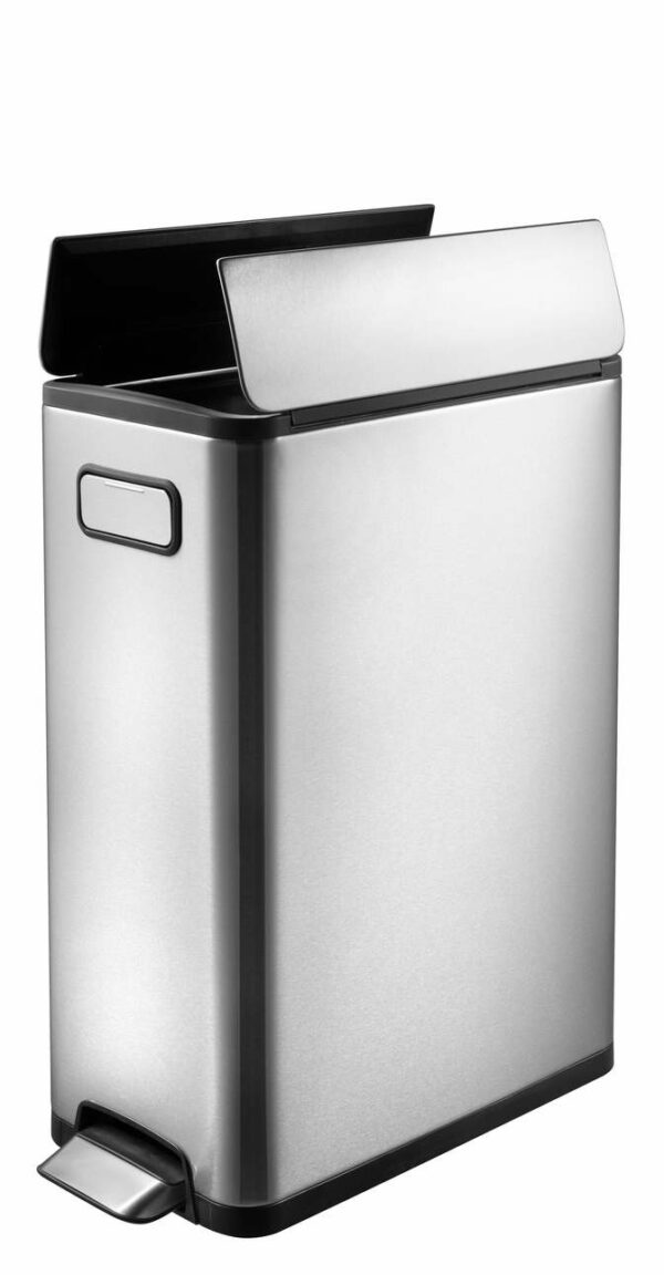 EKO Ecofly Stainless Steel Soft Closing Step Bin 30L, Brushed Finishing