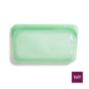 Stasher Reusable Platinum Silicone Snack Bag 4.5×7.5×1, Lime