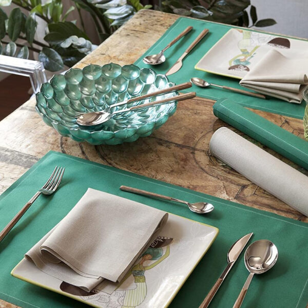 My Drap Cotton Placemat 48x32cm, 12Pcs/Roll,Emerald