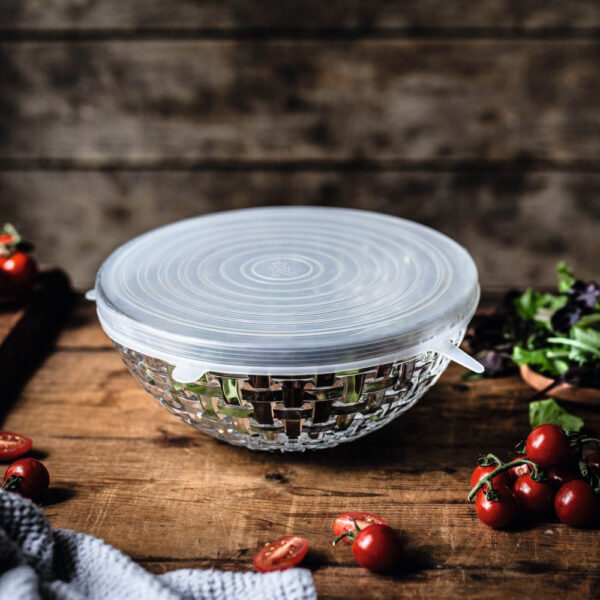 Nachtmann Bossa Nova Set of 2pieces Crystal Bowl And Silicone Lid 2.2L