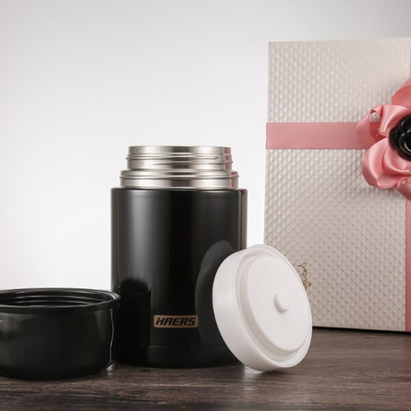 Haers Stainless Steel Vacuum Insulated Food Jar 1L