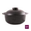 ToTT Earthen Claypot, Ø23.3xH10.7cm, Black