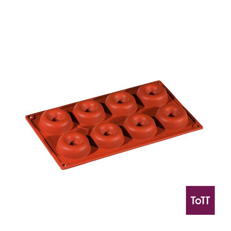 Pavoni Formaflex Silicone Modular Mould L30xW17.5cm, 8 Savarins