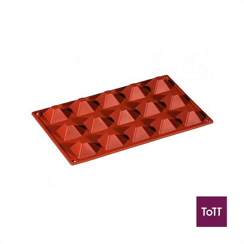Pavoni Formaflex Silicone Modular Mould L30xW17.5cm, 15 Pyramids,
