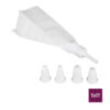 Ibili Pastry Tube Set with 5 Plastic Nozzles and 1 Icing Bag