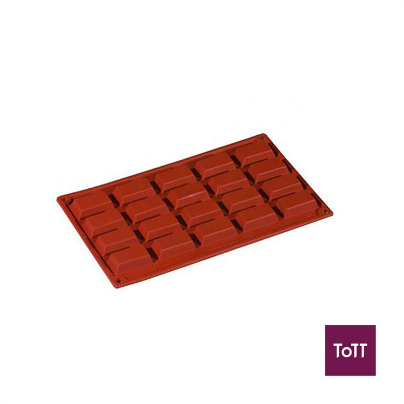 Pavoni Formaflex Silicone Modular Mould L30xW17.5cm, 20 Financiers