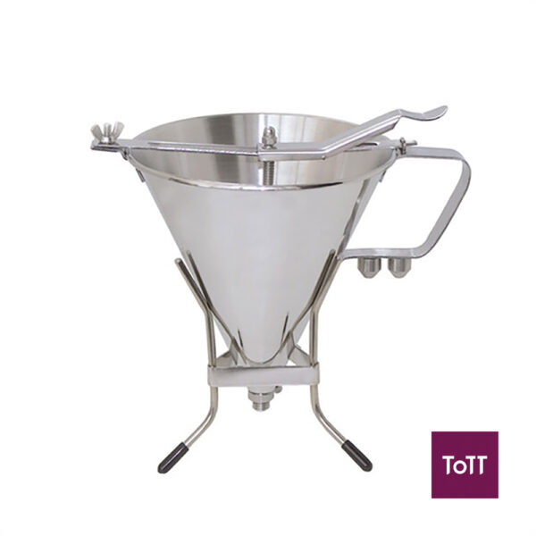 De Buyer KWIK PRO Stainless Stee Piston Funnel Without Stand