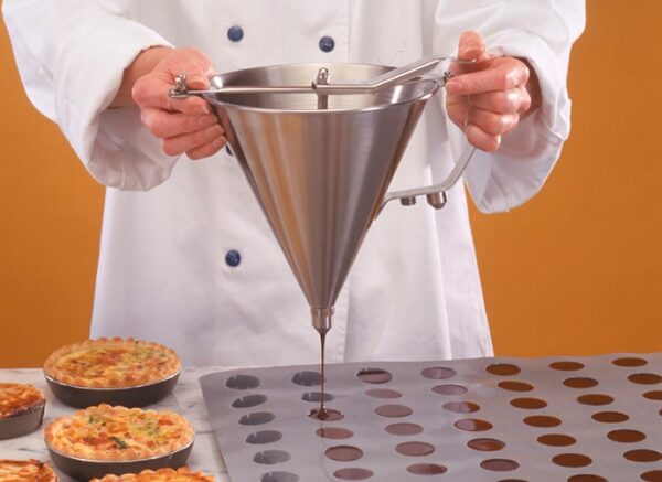 De Buyer KWIK PRO Stainless Stee Piston Funnel Without Stand