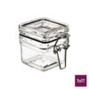Solia Polystyrene Square Plastic Storage Jar With Clip,24Pcs/Pkt, Kilner