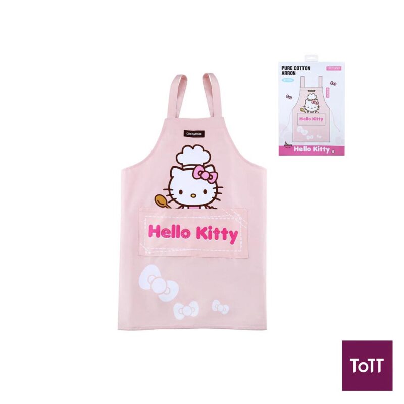 Chefmade Hello Kitty Pure Cotton Apron, Pink