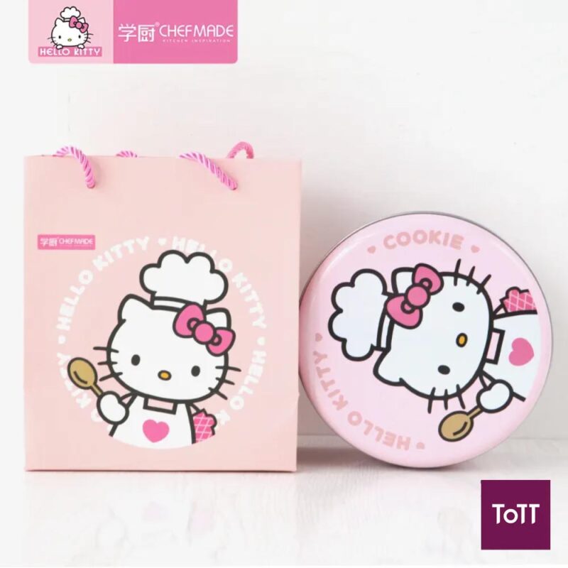 Chefmade Hello Kitty Cookie Tin – 16.9cm, Pink