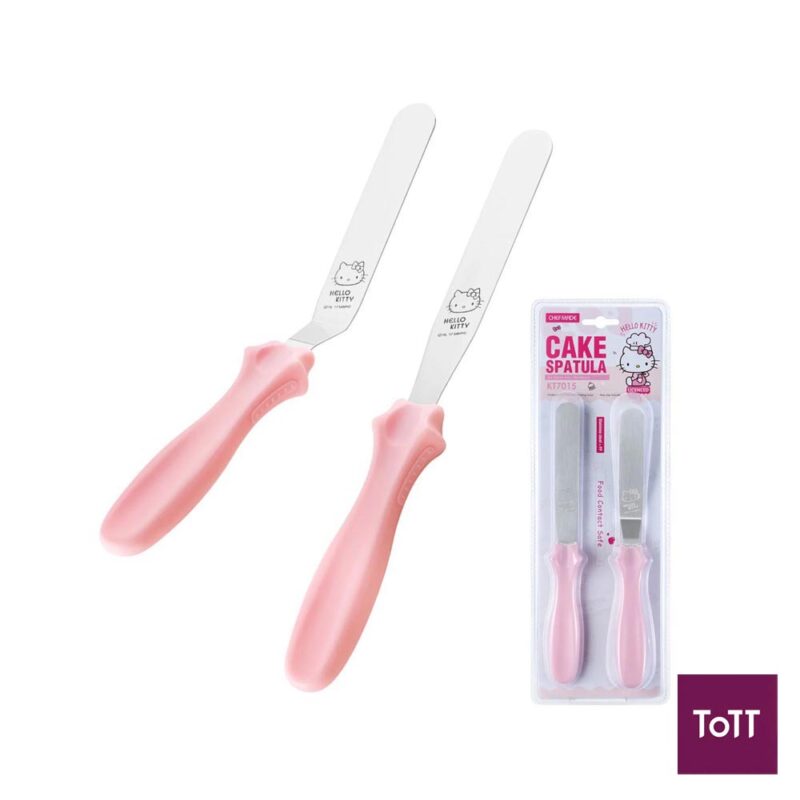 Chefmade Hello Kitty Stainless Steel With Silicone Handle Cake Spatula, 2pcs/Set