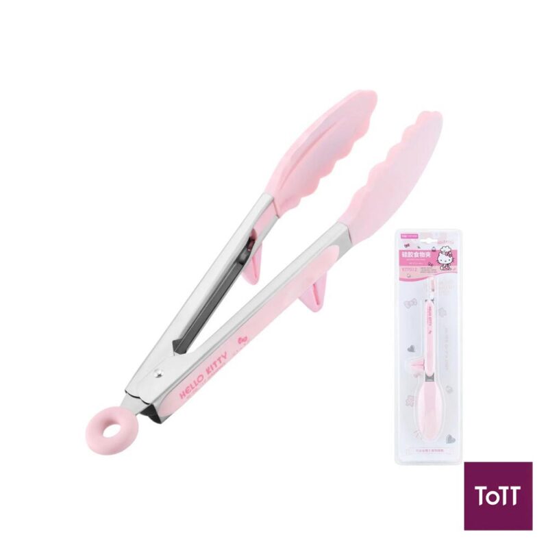 Chefmade Hello Kitty Silicone Food Tong, Pink