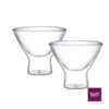 Aramoro Set of 2Pcs Borosilicate Double Wall Glass, 200ml