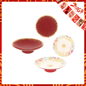 Melamine Round Lohei/Yusheng Platter With Detachable Stand