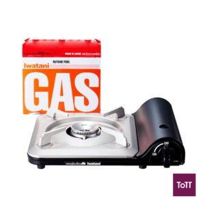 Bundle Set Iwatani  Tatsujin Slim Portable Gas Cooker with 3pcs Gas Catridge