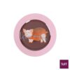 Zicco Melamine Round Plate 22.9xH1.8cm, Lychee Pig Pattern, Fruit Art