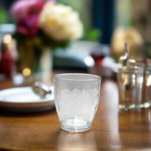 Arcoroc Rock T Coral Set of 6 Tempered Glass Tumbler Ø8.55xH9.65cm, 340ml