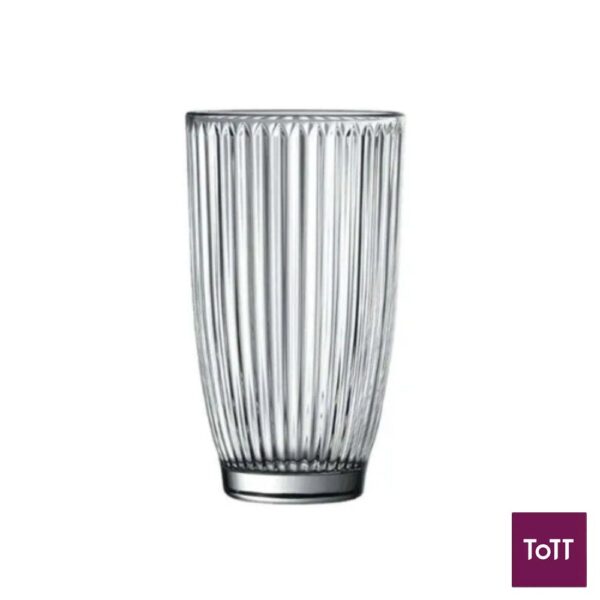 Arcoroc Rock T Line Set of 6 Tempered Glass Tumbler Ø7.75xH13.6cm, 390ml