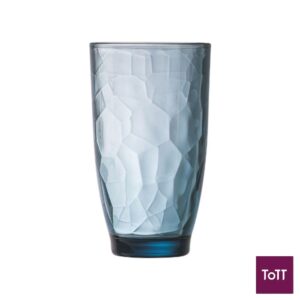 Arcoroc Rock Mazarine T Coral Set of 6 Tempered Glass Tumbler Ø7.75xH13.6cm 390ml