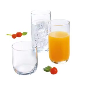 Arcoroc Elisa Set of 6 Tempered Hi Ball Tumbler Ø7.25xH8.2cm, 260ml
