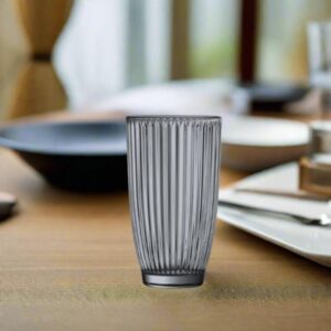 Arcoroc Rock T Line Set of 6 Tempered Glass Tumbler Ø7.75xH13.6cm, 390ml