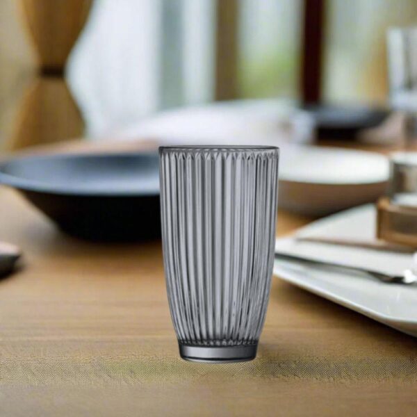 Arcoroc Rock T Line Set of 6 Tempered Glass Tumbler Ø7.75xH13.6cm, 390ml
