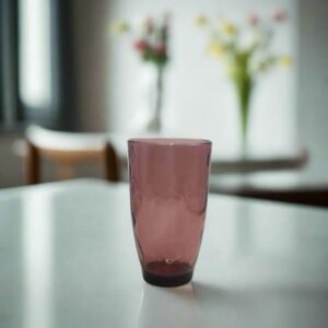 Arcoroc Rock Coral Ice Pink T Set of 6 Tempered Glass Tumbler Ø7.75xH13.6cm, 390ml