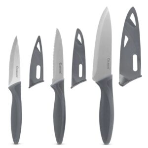 Culinare 3 Piece Knife Set, Grey