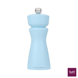 Cole&Mason Kenton Wooden Salt & Pepper Mill 15cm, Blue Salt