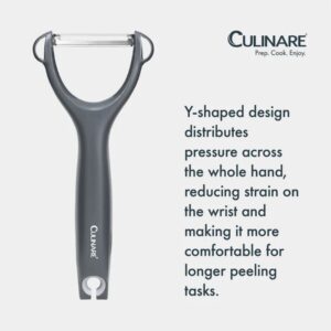 Culinare Safety Straight Y-Peeler L17cm, Grey