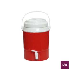 Standard Plastic Plastic Round Ice Bucket Ø20xH29cm, 5L/5.3Qt, Red Standard Plastic Plastic Round Ice Bucket Ø20xH29cm, 5L/5.3Qt, Red