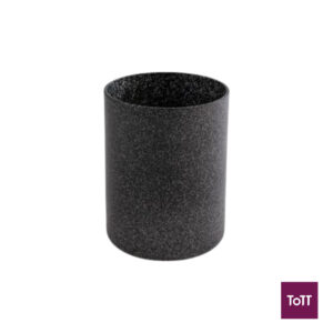 APS Aluminium Round Dressing Pot / Wine/Bottle Cooler For Hot & Cold Service Ø11.5xH15cm, 1.4L, -30° To 200°C, -30° To 200°C, Black, Frostfire