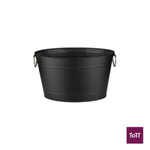 APS Metal Bevarage Tub With Plastic Insert L40xW28xH22cm, 11L, Black