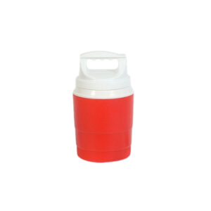 Standard Plastic Round Insulated Ice Cooler Ø17xH30cm, 2.75L/2.9Qt, Red