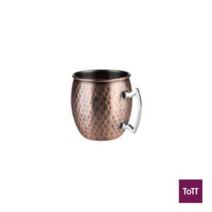 APS Moscow Mule Stainless Steel Cup Ø9xH10cm, Hammered Copper