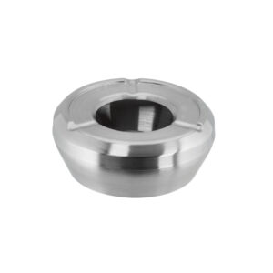 APS Stainless Steel Stackable Ashtray with Windcover, Ø10xH4.5cm
