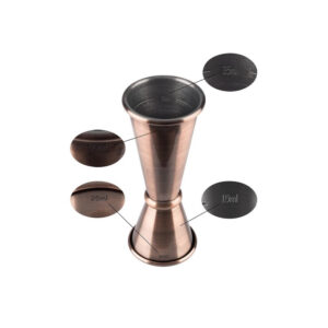 APS Stainless Steel Jigger 25/50ml, Copper