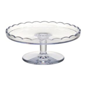 Polycarbonate Cake Stand For Dome Cover Cg1001-8 Ø22.5xH9.5cm, Clear