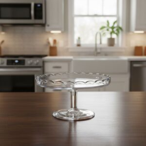 Polycarbonate Cake Stand For Dome Cover Cg1003-6 Ø17.5xH9.1cm, Clear