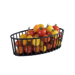 Alternative view of APS Urban Metal Oval Basket L21xW10xH7cm, Black