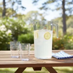 Alternative view of Araven Polycarbonate Stackable Pitcher without Lid, L16.7xW11.9xH23.2cm, 1.80L/61oz,  Clear
