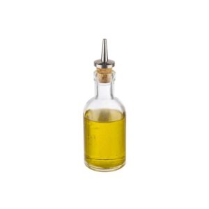 APS Glass Oil & Vinegar Bottle With Stainless Steel Cork Ø5xH15.5cm, 100ml