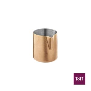 APS Flow Stainless Steel Drip-Free Creamer / Sauce Pourer Ø6xH6.5cm, 150ml, Vintage Copper