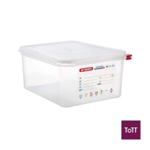 Araven Translucent Polypropylene Microwaveable Container GN 1/2 With Airtight Lid L32.5xW26.5xH15cm 10L