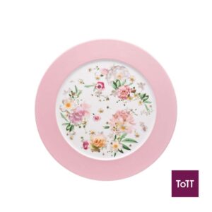 Rosenthal Maria Porcelain Round Service Plate Ø32.9xH2.3cm, Pink Rose